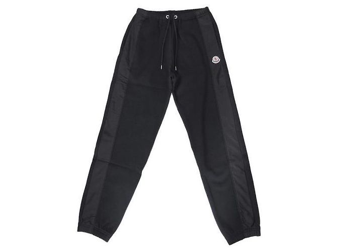Moncler Logo Nylon Sweatpants Black