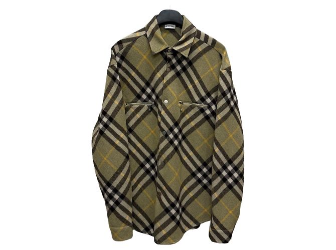 Burberry Sovracamicia in misto lana a quadri Multicolore
