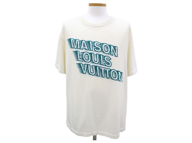 Louis Vuitton Maison LV Rundhals Strickpullover Kurzarm T-Shirt Silber
