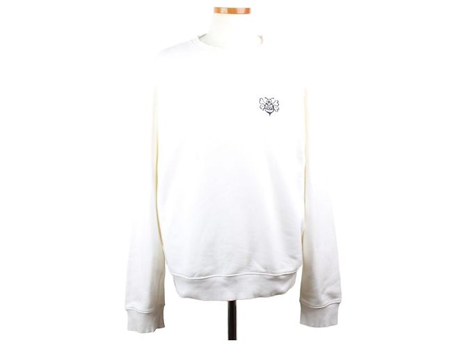 Dior Limited Edition Bee Embroidery Sweatshirt Silvery