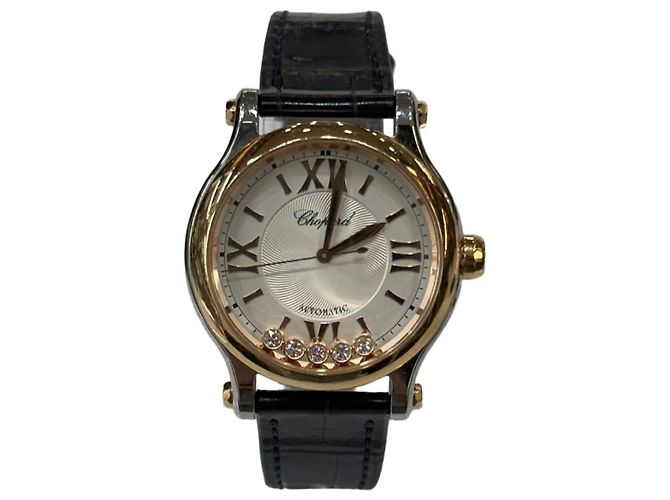 Chopard Relógio Happy Sport Combination Diamond Leather para mulher Multicor