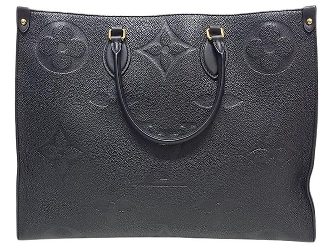 Louis Vuitton Onthego Tote Bag in schwarzem Empreinte-Monogramm