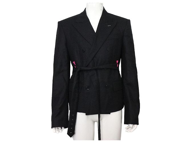Louis Vuitton Wool Belted Point Blazer Men's Jacket Multiple colors