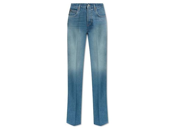 Gucci Pantalones rectos de denim Azul 
