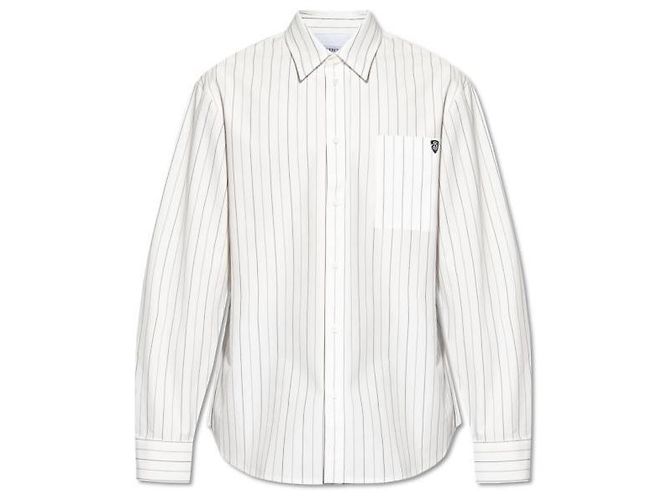 Burberry camicia di cotone Argento 