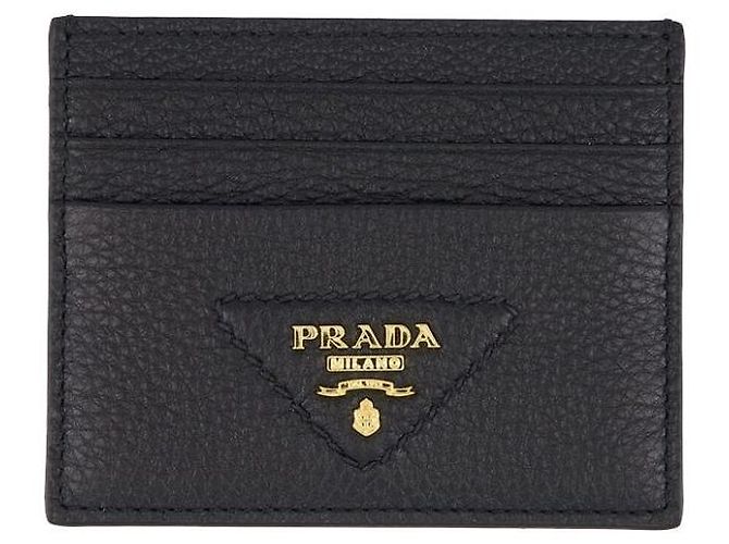 Prada Porta-cartões de couro