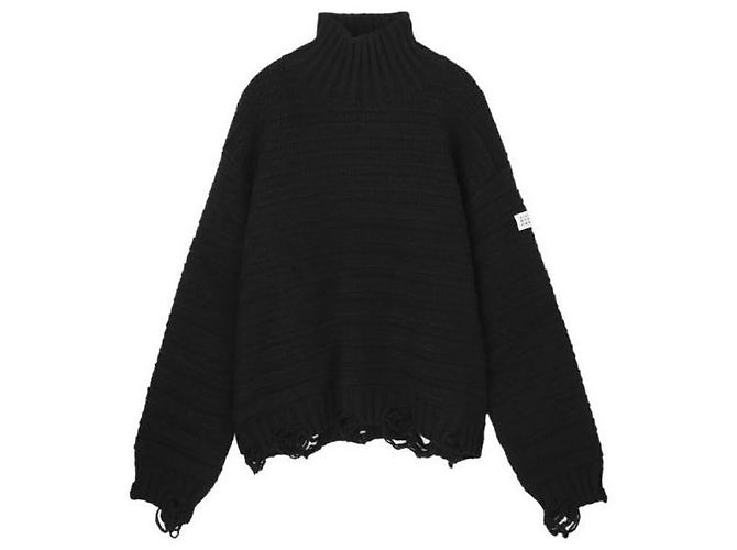 Maison Martin Margiela Wool Turtleneck Black