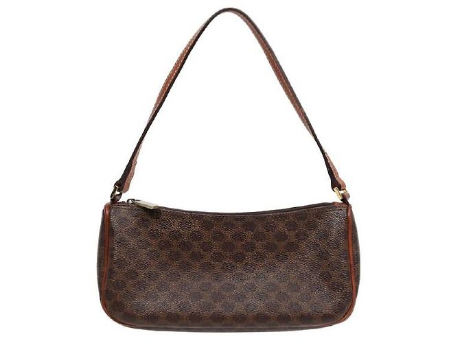 Céline Borsa a Spalla Macadam Mini Marrone 