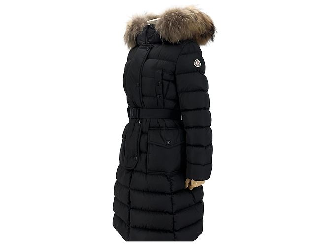 Abrigo largo de plumón Moncler Chloe Plata