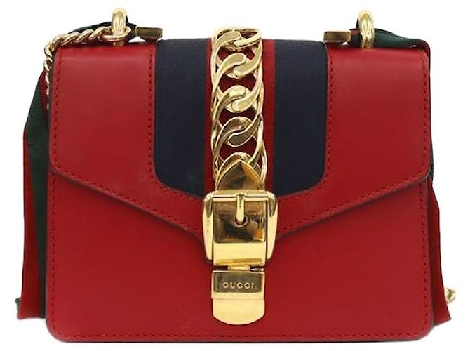 Gucci Red Sylvie Bag