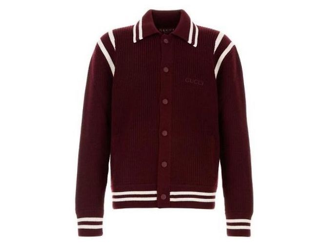 Gucci Cardigan en laine tricotée brodée