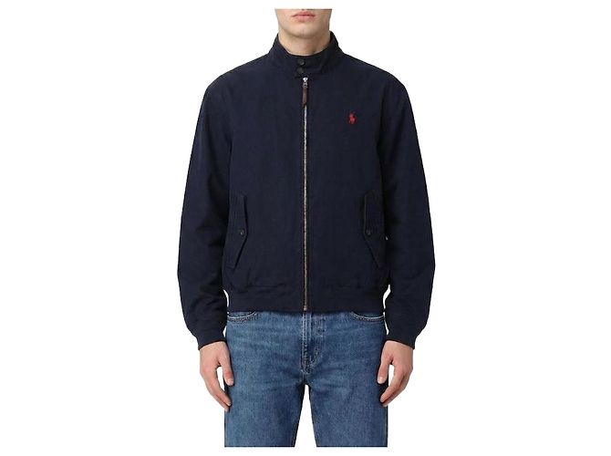 Ralph Lauren Pony Logo Twill Jacket Blue
