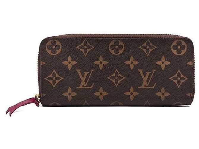 Louis Vuitton Monogram Clemence Wallet Brown