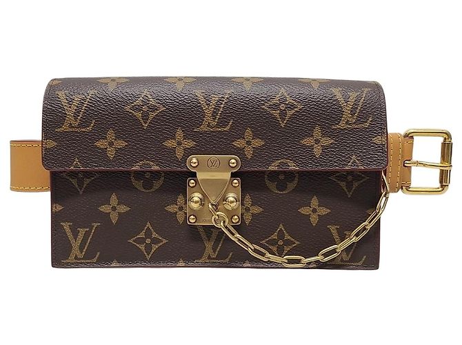 Louis Vuitton Pochette da cintura Monogram S-Lock Marrone