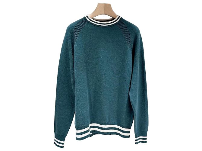 Loro Piana Strickpullover aus Kaschmir Grün 