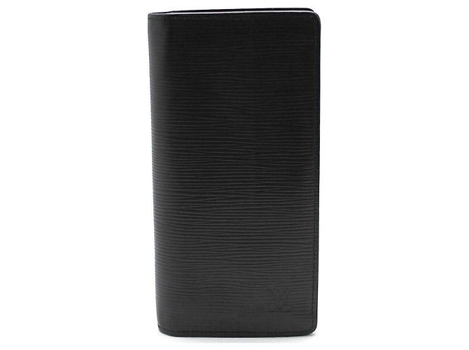 Louis Vuitton Cartera larga Epi Braza negra Negro