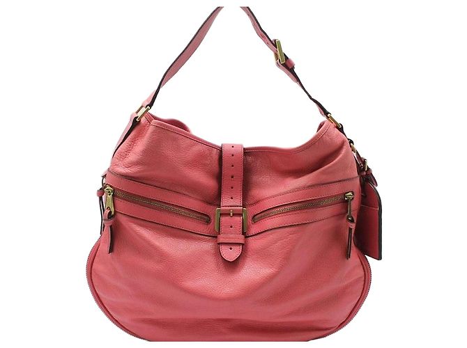 Mulberry Bolsa tiracolo hobo Marvel em couro rosa