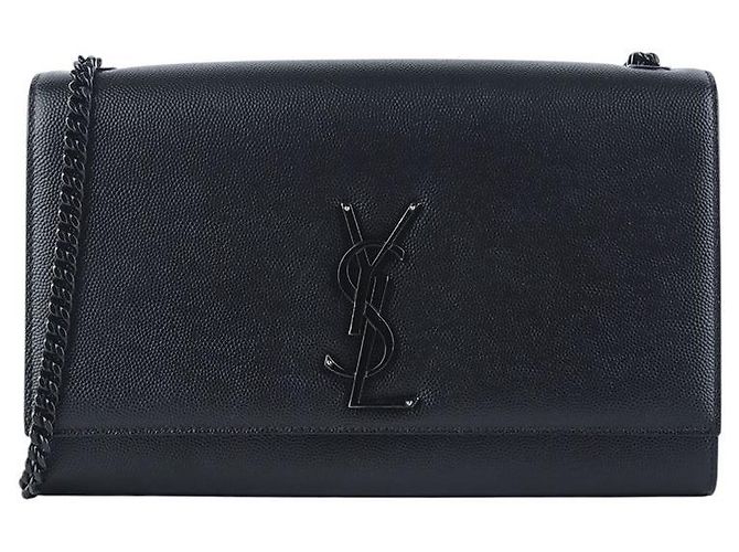 Saint Laurent Sac Kate Satchel à Monogramme Noir