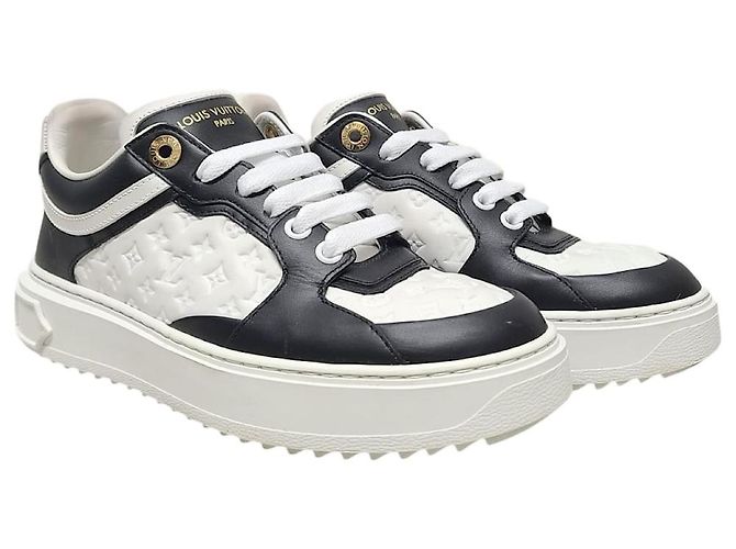 Louis Vuitton Timeout Monogram Sneaker Schwarz Weiß