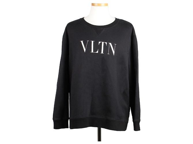 Valentino Basic Kaschmir-Sweatshirt XL Schwarz 