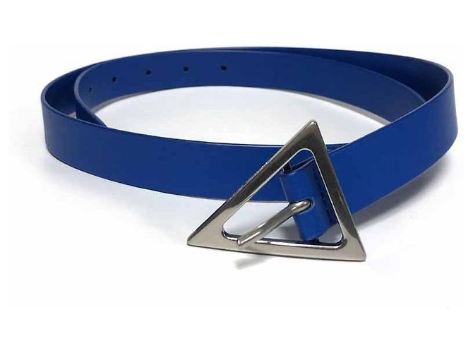 Bottega Veneta Cinto com fivela triangular cor azul