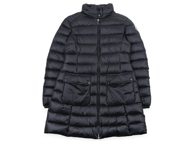 Moncler Women's Lightweight Long Down Jacket Blue