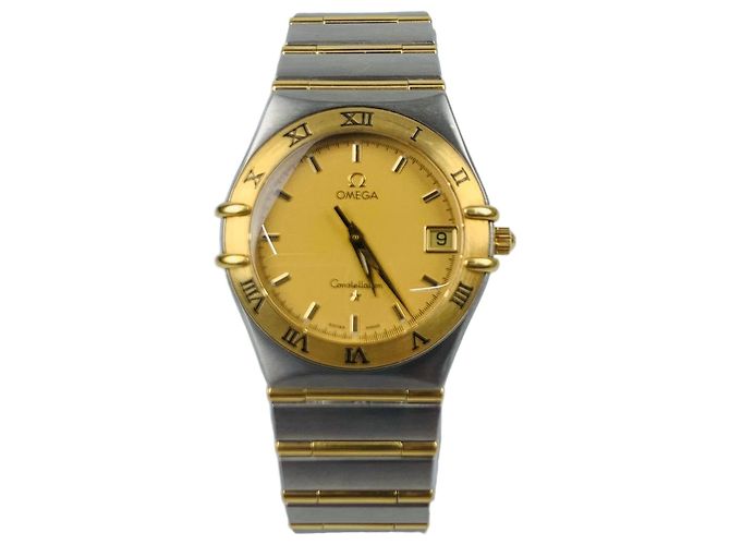 Omega Constellation Combo Uhr Gelb