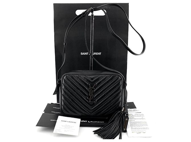 Saint Laurent Bolsa transversal para câmera Preto