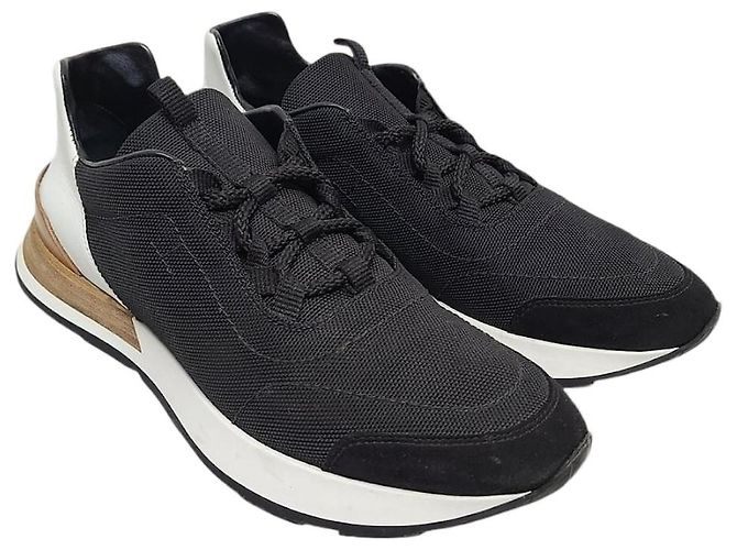 Hermès Schwarze Miles Mesh-Sneaker