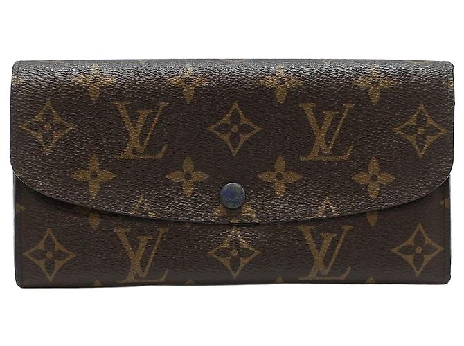 Louis Vuitton Monogram Canvas Emily Wallet Long Wallet Blue