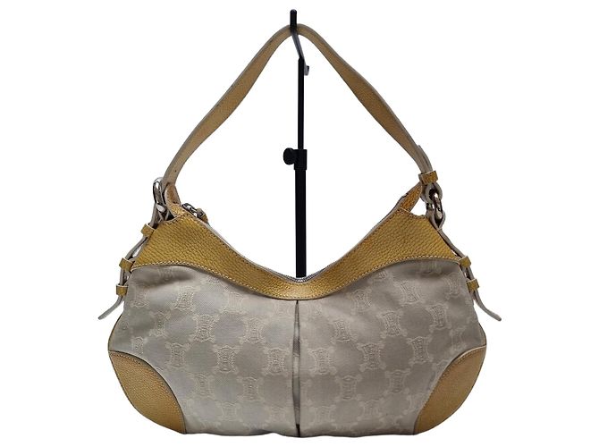 Céline Bolsa Hobo em Jacquard Triomphe Marrom