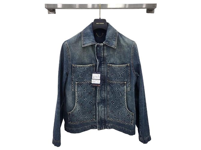 Louis Vuitton Giacca in denim stile carpenter workwear Multicolore