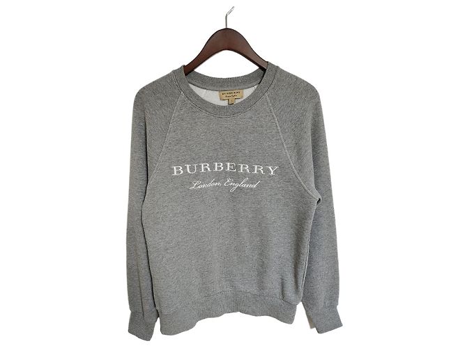 Burberry Gray Embroidery Men's Sweatshirt