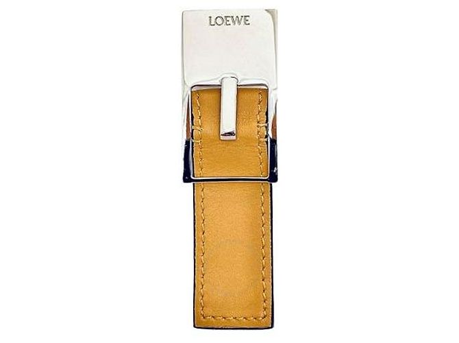Loewe Fivela de Cinto Desert Metal e Brinco Único Laranja