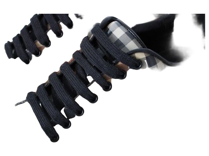 Burberry Baskets en PVC Signature Check Multicolore