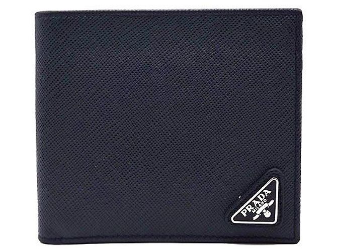Prada Saffiano Wallet Blue