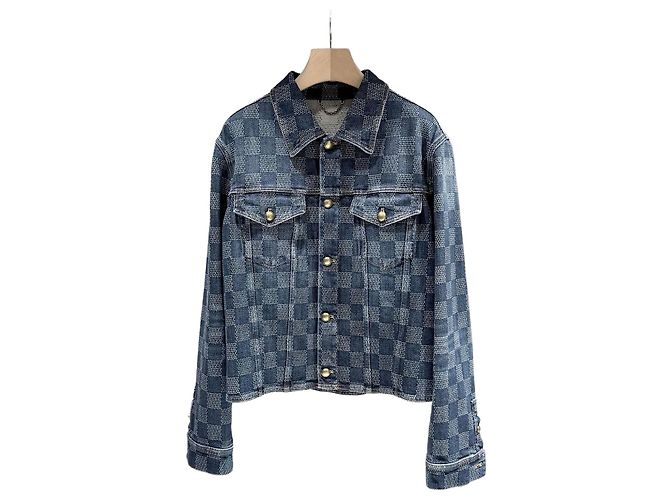 Louis Vuitton Damier Denim Shirt Jacket (Size Multiple colors
