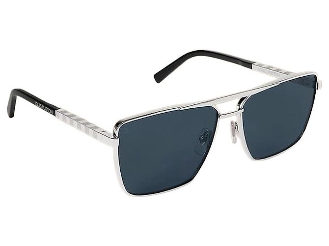 Louis Vuitton Eckige Sonnenbrille Silber