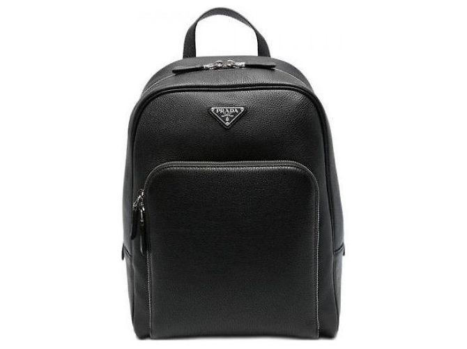 Prada Leather Backpack Black