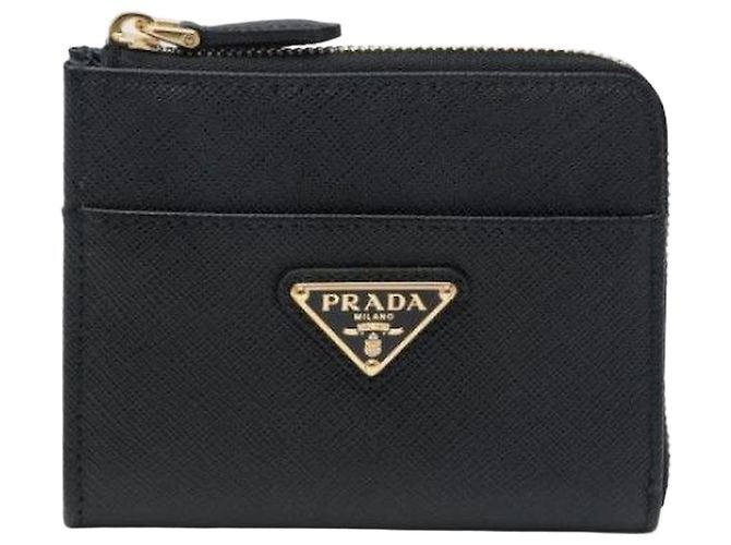 Prada Small Saffiano Leather Zip Wallet