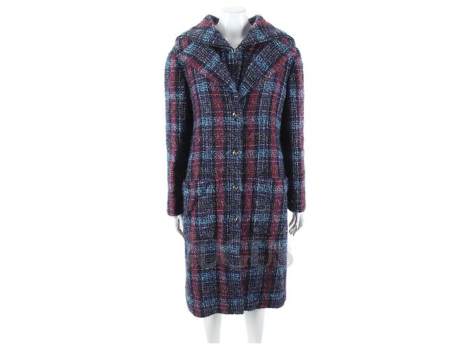 Chanel Abrigo de tweed Multicolor