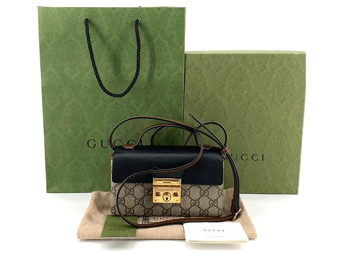 Padlock Gucci Bolsa de ombro com alça de mão e cadeado Multicor