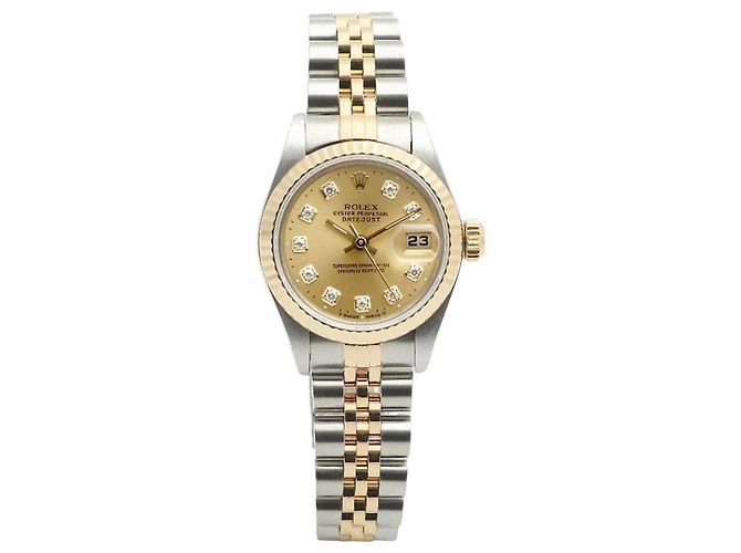 Rolex Orologio Datejust Lady Combi Aftersetting Diamond D'oro