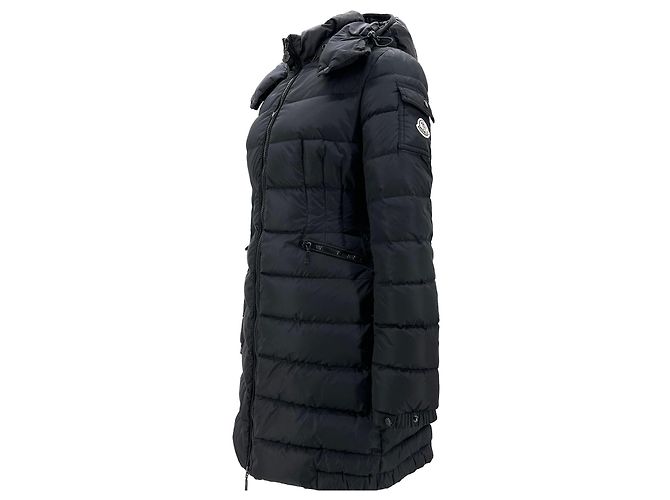 Moncler Charpal Long Down Jacket Black