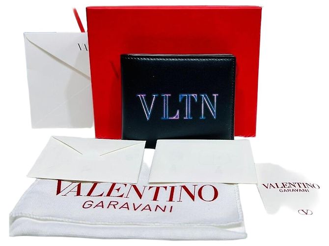 Valentino Garavani VLTN Alphabet Wallet Black