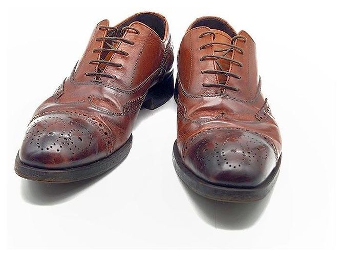 Prada Leder-Loafer Rot