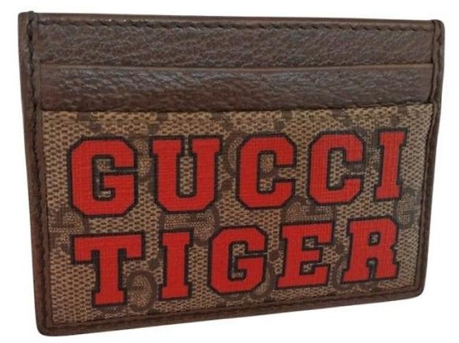 Gucci Tarjetero GG Supreme estampado Tiger Multicolor