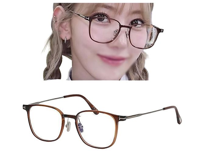 Tom Ford Blue Light Blocking Glasses Frame Asian Fit Transparent Brown Square Lightweight Acetate Multiple colors
