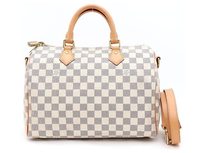 Louis Vuitton Bolsa Tote e Bolsa de Ombro Damier Azur Speedy