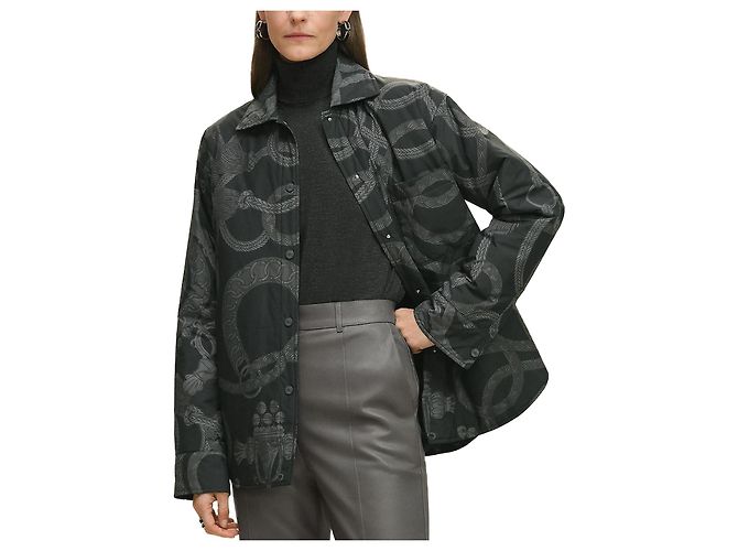 Hermès Women's Palefroi Remix Reversible Overshirt Black